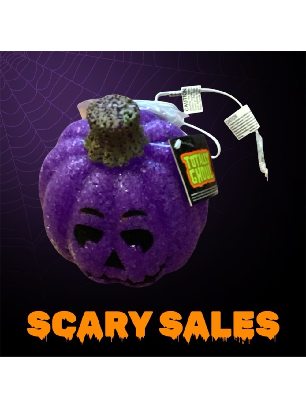Purple Pumpkin Lighted Jack-o’-lantern